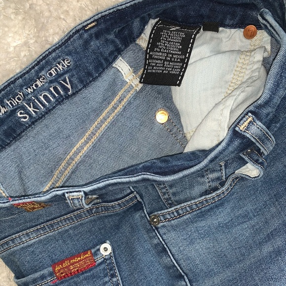 7 For All Mankind Blair High Waist Ankle Jeans - Picture 4 of 4